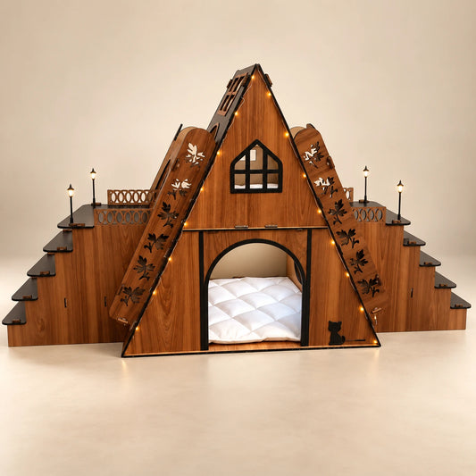 Wooden Cat Mansion