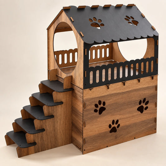 Wooden Cat Villa