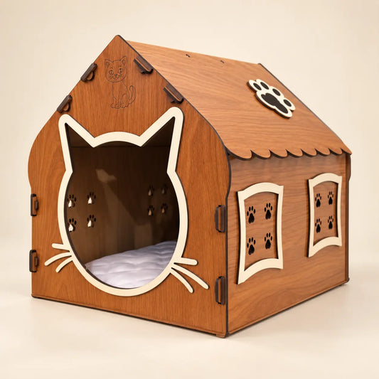 Wooden Cat House