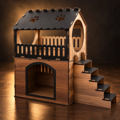 Wooden Cat Villa