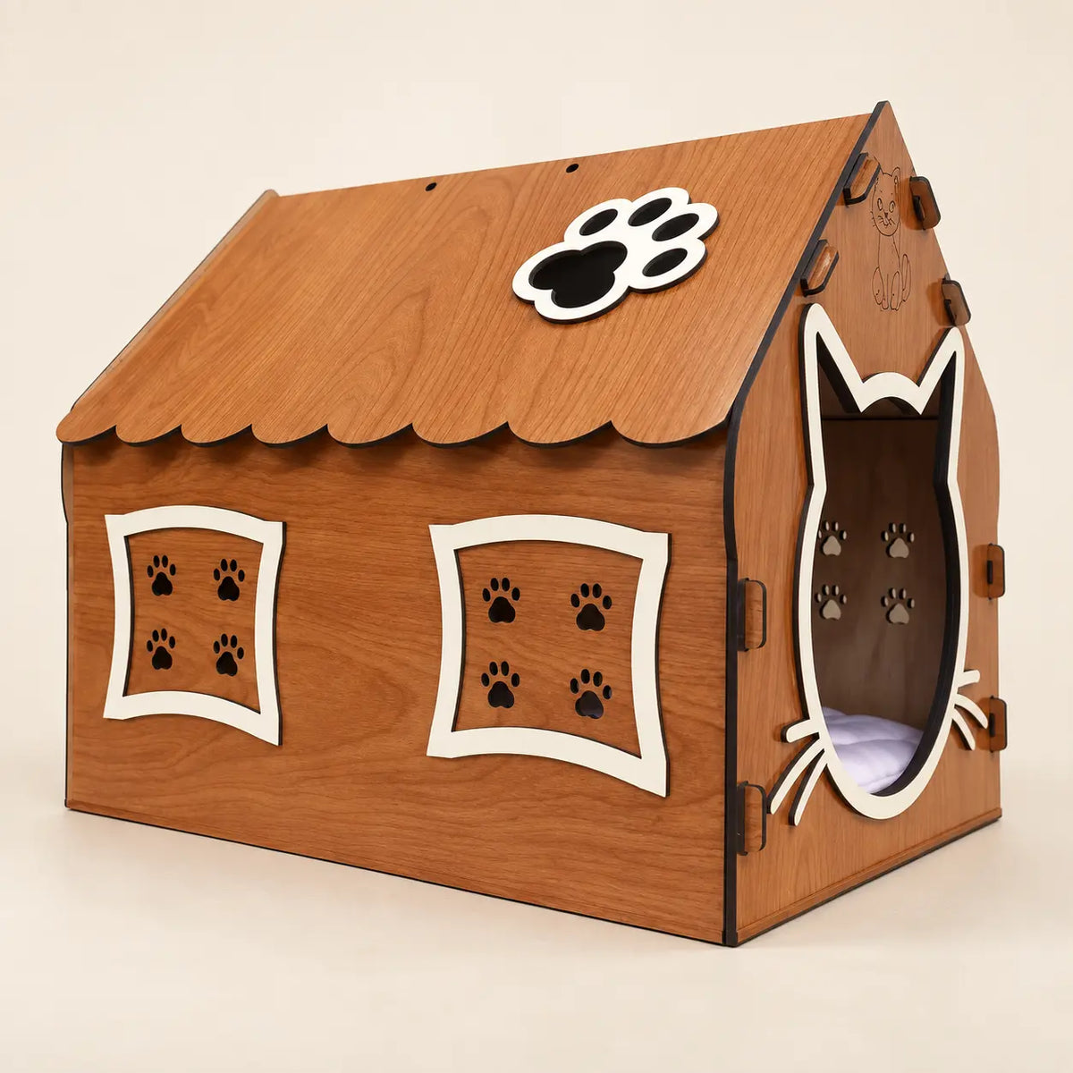 Wooden Cat House
