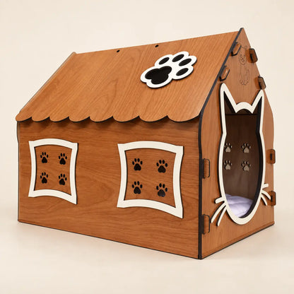 Wooden Cat House