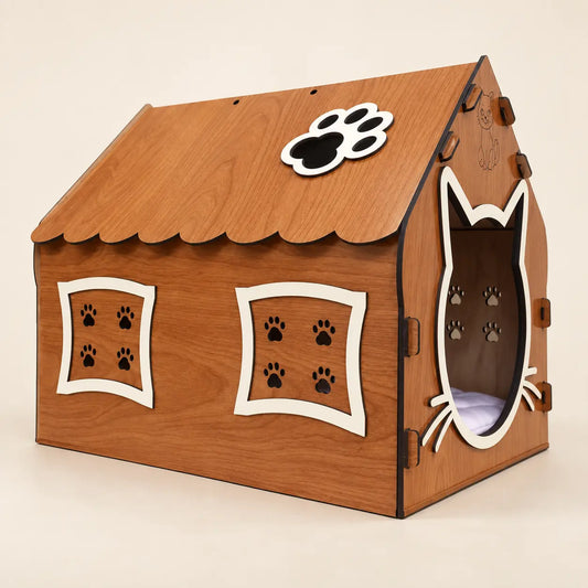 Wooden Cat House