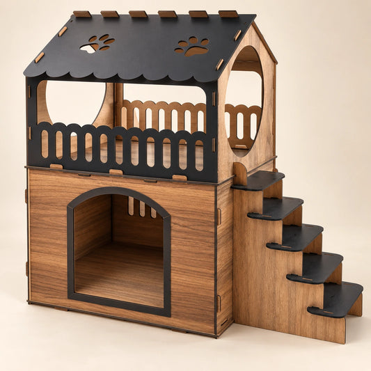 Wooden Cat Villa