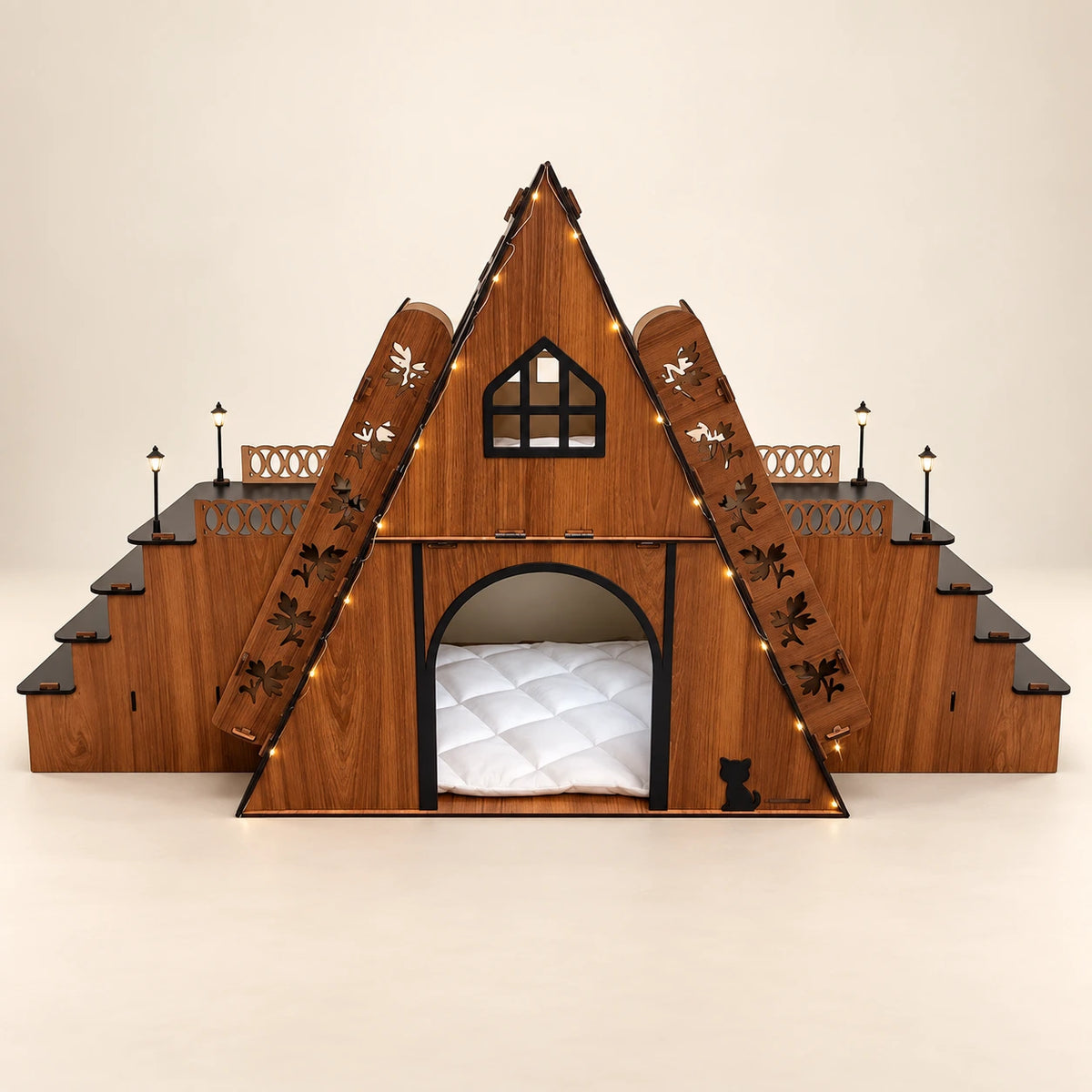 Wooden Cat Mansion