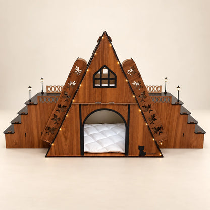 Wooden Cat Mansion