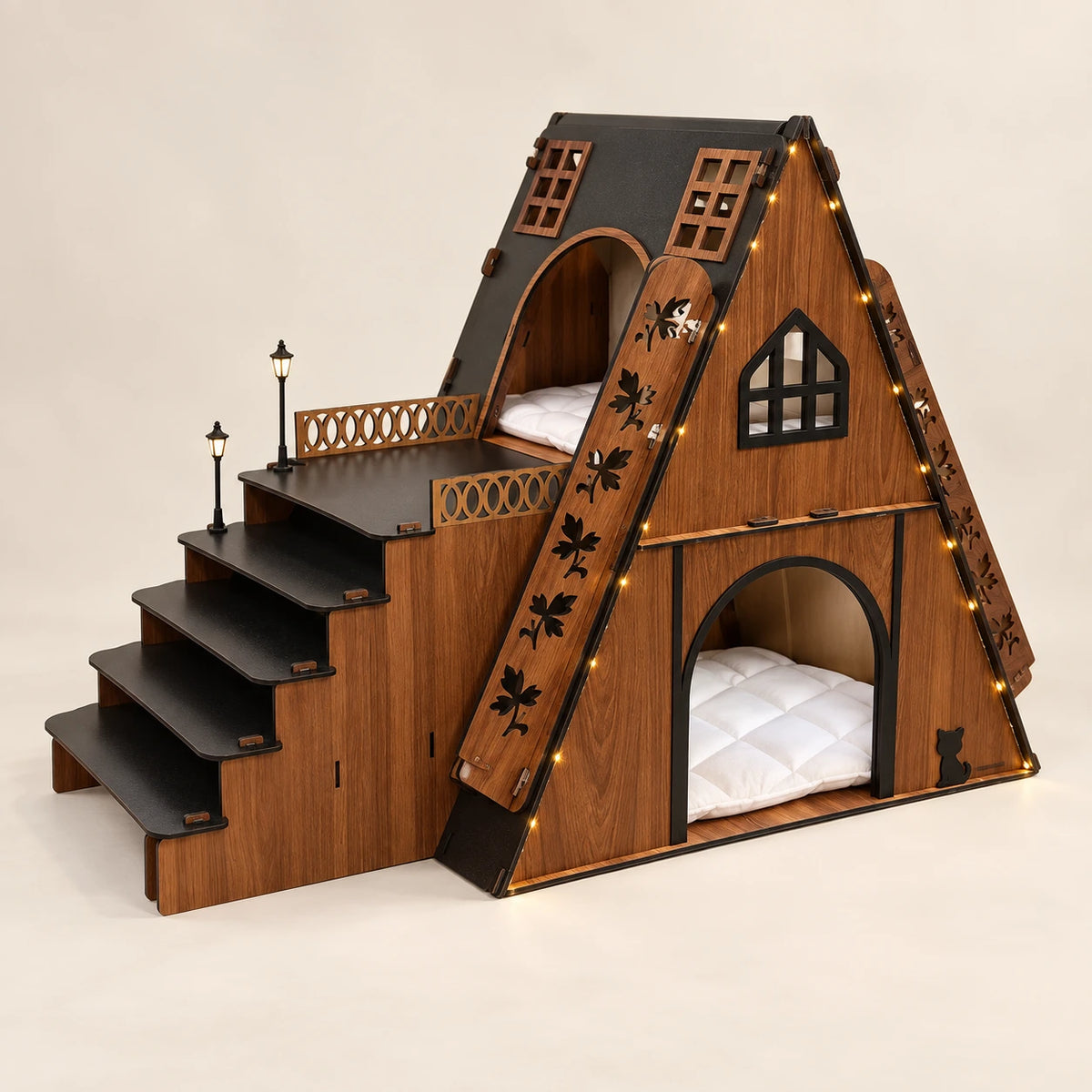 Wooden Cat Mansion