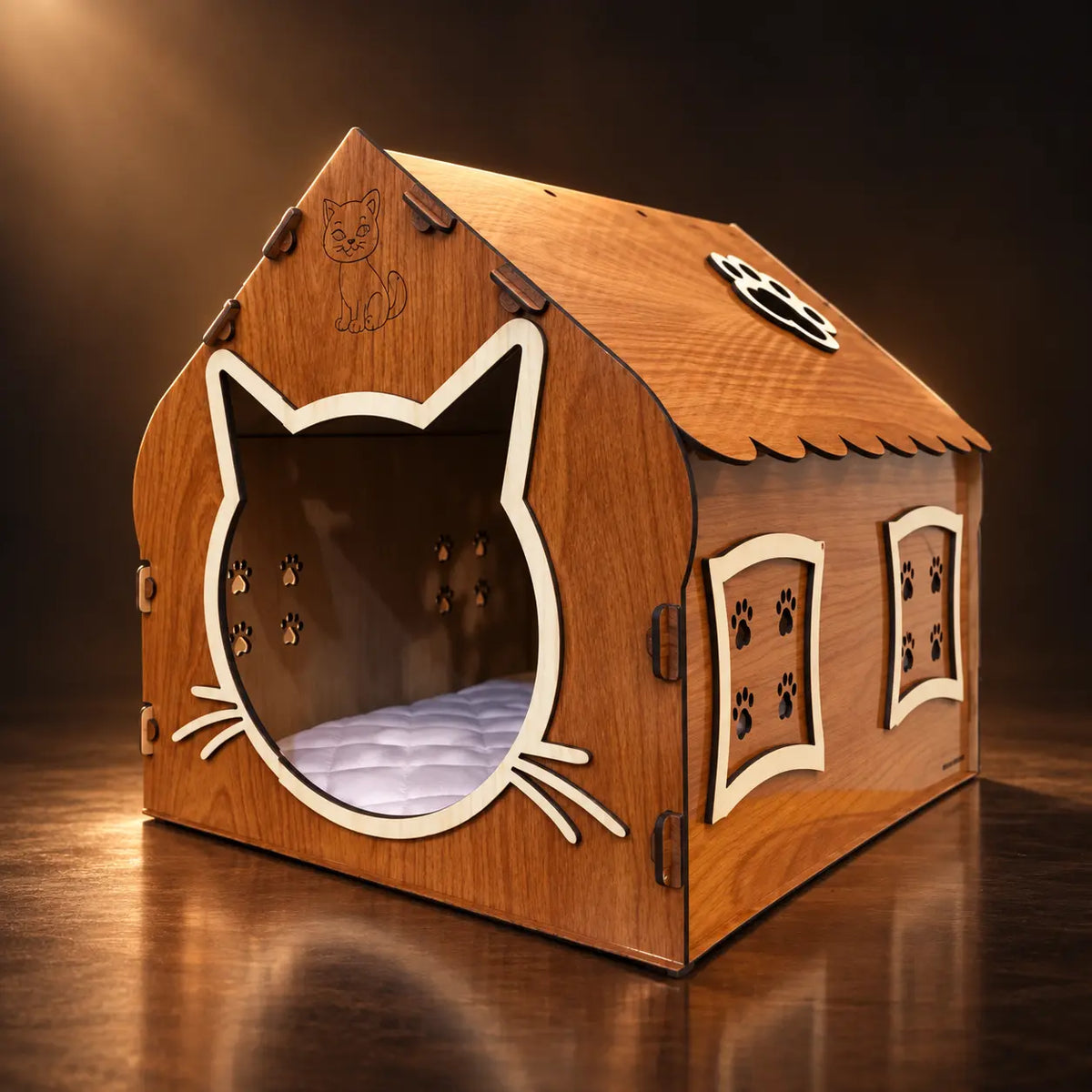 Wooden Cat House
